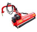 Broyeur d'accotement latéral avec déport hydraulique 125 cm - Inclinable à la verticale - Cardan et attelage trois points - Série moyenne Torros KPV125