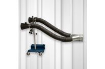 DOUBLE HOTTE ACIER AVEC DISPOSITIF DE REGLAGE