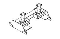 PONT SUPPORT ULTRAPLAT GS 20T AVEC JEU DE ROULETTES