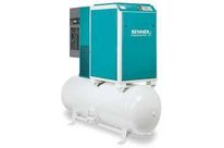 Compresseur à vis sur réservoir 7,5 kw 10 bar 65,4m3/h + FLEXIBLE DE SORTIE 1/2 G - Lg 1600 mm