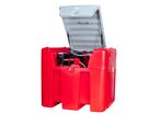 Cuve Réservoir Diesel Rouge Fioul en PE 980 L avec pompe 230 V et pistolet automatique MW Tools TDC1000230