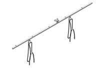 Ligne de rail avec 2 chariots coulissants  | READY-KIT2Y