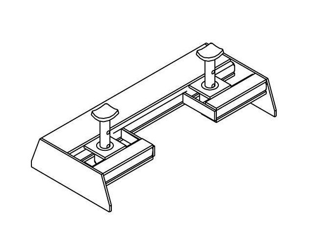 PONT SUPPORT ULTRAPLAT GSB 10T AVEC JEU DE ROULETTES