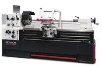 Tour à métaux hauteur des pointes 280 mm entre-pointes 1500 mm alésage 80 mm 7,5 kW 400V fonte + affichage digital Optiturn TH5615D