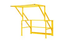Barrière écluse à porte basculante pour plateforme mezzanine Largeur 2000 x Profondeur 1915 x Hauteur 2032 mm MW Tools KTH2020