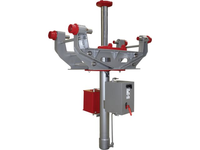 CRIC DE BORD DE FOSSE POIDS LOURDS AVEC BERCEAU DOUBLE EXPANSION 15T POMPE HYDROPNEUMATIQUE