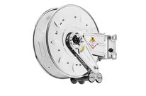 Enrouleur air et eau Ø G 3/8 (f) 20 bars Inox 304 avec support mural pivotant Raasm RA.8382.100