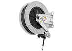 Enrouleur air et eau 15 m Ø G 1/2 (f) 20 bars Inox 304, ABS avec enroulement automatique et support mural fixe Raasm RA.9432.104