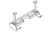 PONT SUPPORT UNIVERSEL GS 20T AVEC JEU DE ROULETTES