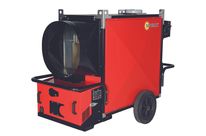 CHAUFFAGE AIR PULSE MOBILE SUR ROUES AVEC BRULEUR FUEL -PUISSANCE CALORIFIQUE 110.4 KW -