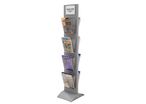 Totem brochures Info-Displays® 8 cases A4 double-faces