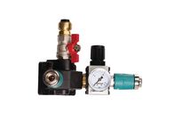 Kit de distribution d&amp;#039;air comprimé mural 22 mm - incluant raccords de sécurité, vanne d&amp;#039;arrêt (3/4) et régulateur de pression Aircraft 2158172