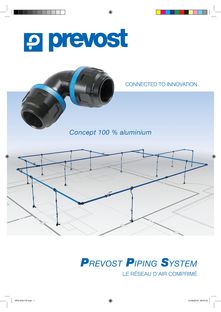 Réseau air comprimé tout aluminium Prevost Piping System