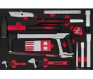 Servante d'atelier rouge - 7 tiroirs - Mini Foam Master - 217 outils Teng Tools TKW26R217F
