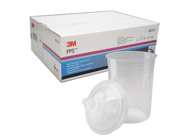 Poches jetables et couvercles 3M PPS Mini 16114 (170 ml) - Poche jetable Mini et couvercle 