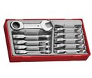 Clés mixtes court à cliquet TT1 tray 10- 19mm 10 pièces Teng Tools TT6010MRS