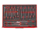 Servante d&#039;atelier complète rouge 10 tiroirs set en mousse 399 outils Teng Tools TCEMM399N10