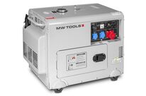 Groupe électrogène insonorisé diesel 6kW 3x400V+1x230V MW Tools DG65E