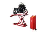 Pont élévateur moto 1 tonne - Déverrouillage pneumatique