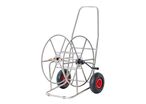 Dévidoir inox pour tuyau d'eau 110 m 3/4'' MW Tools HW11034I
