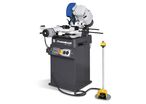 Tronçonneuse métal acier semi-automatique 2 vitesses 1,8/2,4 kW 400 V lame circulaire ø350 mm 40/80 tr/min avec pompe Metallkraft MKS350H