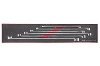 Jeu de clés polygonales extra longues Foamx4 tray 8- 24mm 6 pièces Teng Tools TEXFLS06