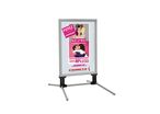 Panneau Cadro-Clic 4 Ressorts B2 70x50 + Base Métal GRIS