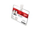 BADGE UNIVERSEL 60x87 mm + PINCE PLASTIQUE