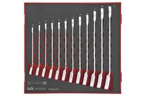 Jeu de 12 clés mixtes à cliquet Foam2 8- 19mm tray 12 pièces Teng Tools TED6512R