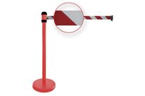 Poteaux à sangle rouge/blanc MW Tools AP102RRW