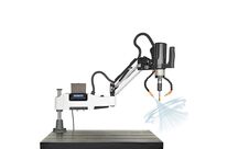 Bras de taraudage électrique M3 à M16 écran tactile PLC servo 0,6 kW 230V système de soufflage et lubrification auto MW-Tech ETA1611PRO