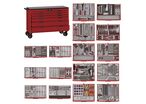 Servante rouge mega master set 9 tiroirs Teng Tools TCMM1011N9