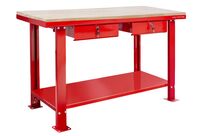 Établi 150 cm avec plateau MDF et 2 tiroirs MW Tools DER1500W
