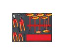 Kit complets outils isolés 1000 V VDE - 51 pièces pour véhicules électriques - Modules en mousse prêts à ranger dans servante ou établi MW Tools TS MWE13-14 EV
