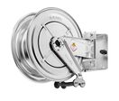 Enrouleur d&#039;eau chaude sans tuyau Ø 3/8 200 bars Inox 304 avec enroulement automatique et support mural pivotant Raasm RA.8554.300