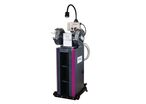 Socle avec système d'aspiration cyclone pour touret à meuler modèles 400V avec frein électronique Optigrind GU1 + EB 400V
