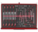 Grande servante d'atelier rouge 19 tiroirs - Monster set - 1295 outils rangés avec des modules en mousse - Qualité professionnelle Teng Tools TKS53R1133F