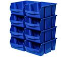 8 bacs de rangement bleu 455x300x175 mm MW Tools BOT50