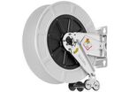 Enrouleur d'eau chaude sans tuyau Ø 3/8 400 bars ABS, Inox 304 avec enroulement automatique et support mural pivotant Raasm RA.9434.350