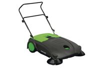 Balayeuse manuelle avec système à brosses tandem - surface de nettoyage maximale 3.200 m²/h - largeur de travail avec brosses latérales 800 mm Cleancraft HKM 801