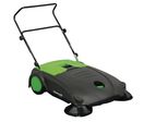 Balayeuse manuelle avec système à brosses tandem - surface de nettoyage maximale 3.200 m²/h - largeur de travail avec brosses latérales 800 mm Cleancraft HKM 801