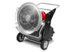 Canon à chaleur infrarouge fioul 40kW silencieux et mobile MW Tools WD135I