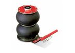 Cric pneumatique 2 boudins 2T 132-326mm manche court Cattini CTYAK132