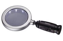 Loupe avec poignée / sur base magnétique x3 / 100mm av. 14 LEDs Teng Tools 587H