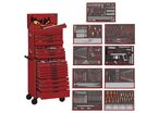 Servante rouge foam mega master set Teng Tools TCEMM699NV