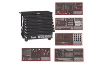 Servante black foam midi master set 8 tiroirs Teng Tools TCEMM411NBK