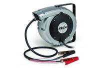 Enrouleur de câble chargeur batterie 7 m 2G 9 mm² V Polypropylène avec enrouleur automatique et support mural pivotant Zeca Z6216