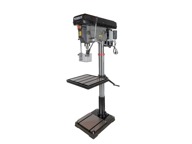 Perceuse à colonne professionnelle jusque ø 32 mm raccord CM4 1,5 kW 230V 12 vitesses 120 kg Torros DF34M