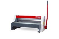 Cisaille guillotine manuelle d&amp;#039;établi largeur du travail 650 mm épaisseur jusque 1,25 mm butée 500 mm éclairage ligne de coupe Torros CTE650