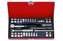 Coffret de douilles métriques et pouces avec accessoires - 30 pièces - 2530CR02